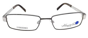 KENNETH COLE KC162 BROWN SILVER EYEGLASSES FRAMES 52-16-135 AUTHENTIC